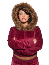 Carmela Hoodie Cherry Red