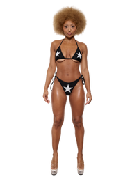 Black Star Bikini Top