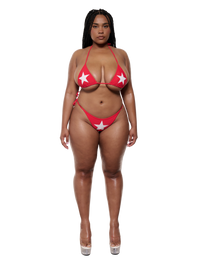 Red Star Bikini Top