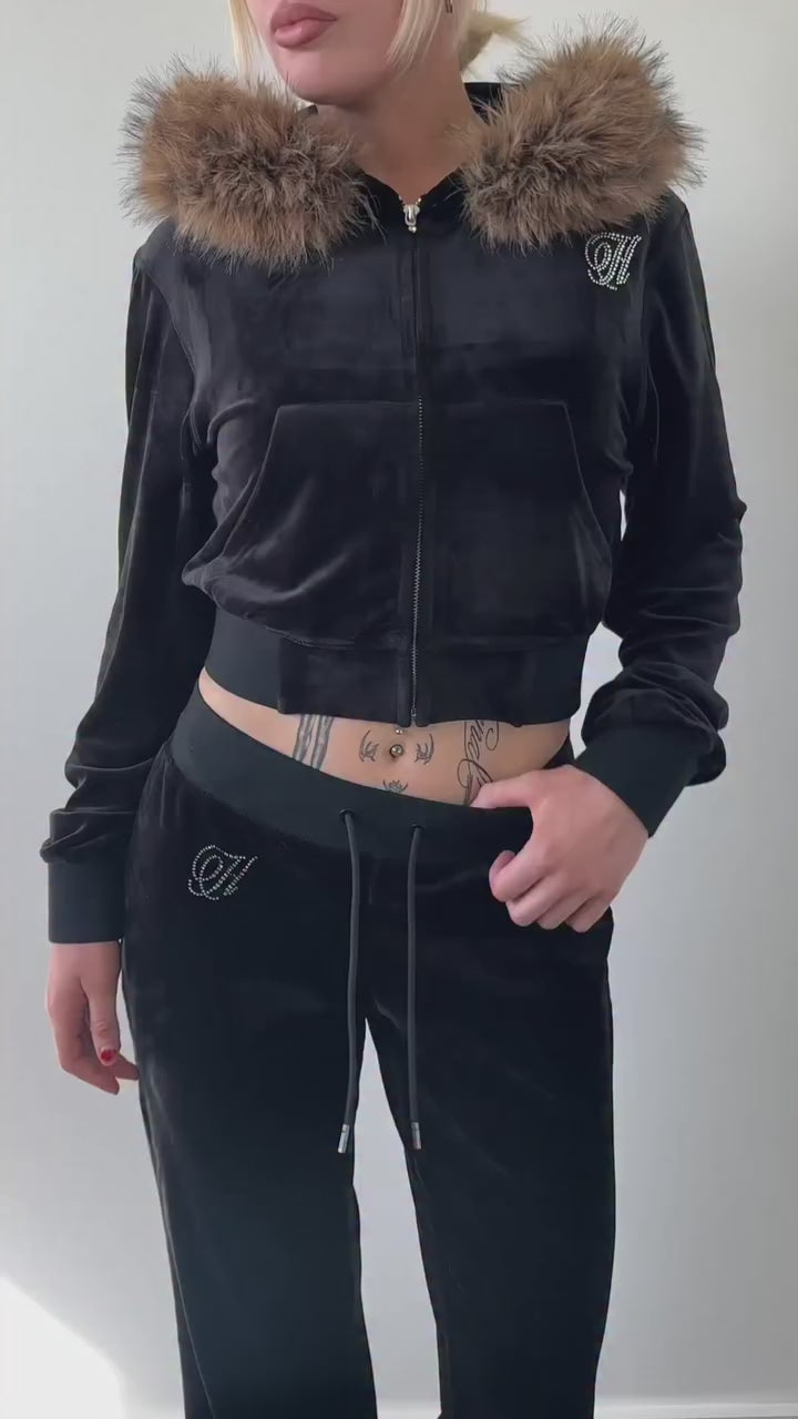 Carmela Hoodie Onyx Black